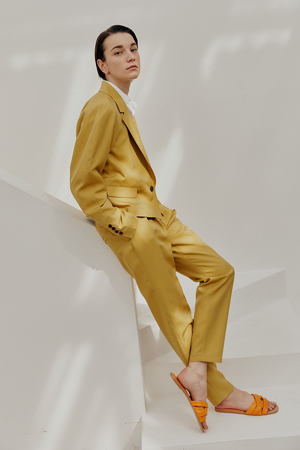 [21SS] Yellow Pleated Trousers (Last Piece / 이하늬 착용)