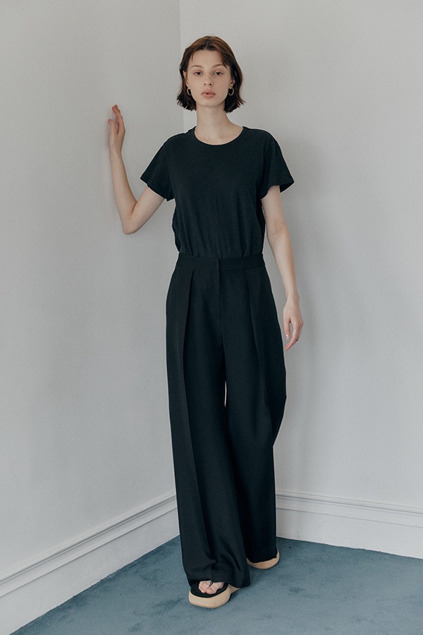 [21SS] Pleated Wide-Leg Trousers (JUSS210-15)
