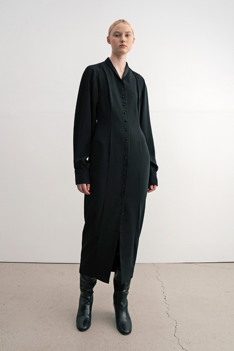[21FW] Black Mid-Length Dress (JUJD101)