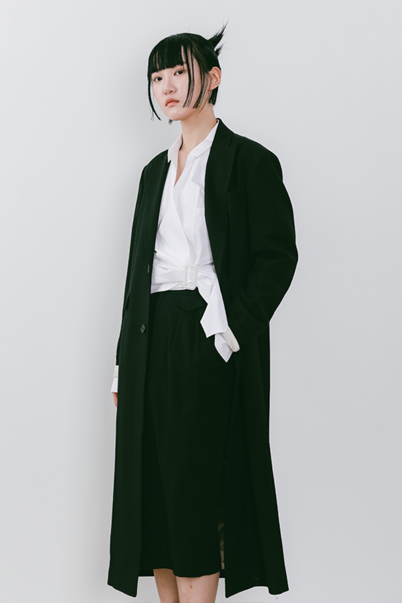 [22SS] Black Mid-Length Skirt (JVSK101)