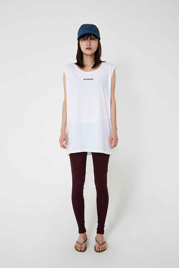 [18SS] LETTERING POINT SLEEVELESS TOP (JRST215)