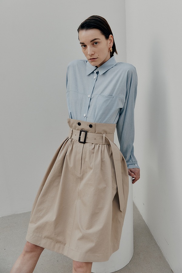 [21SS] Flare Trench Skirt (JUSK201-70)